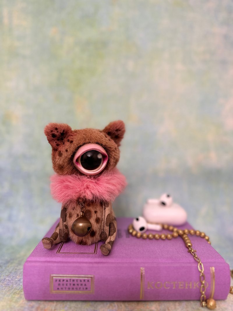 斑点米色小猫 _ 定制化！ - 玩偶/公仔 - 其他材质 咖啡色