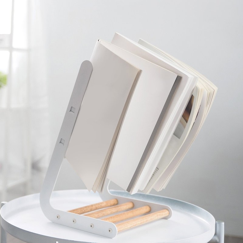 L型杂志收纳架/家居收纳 - 书架/书挡 - 其他金属 白色