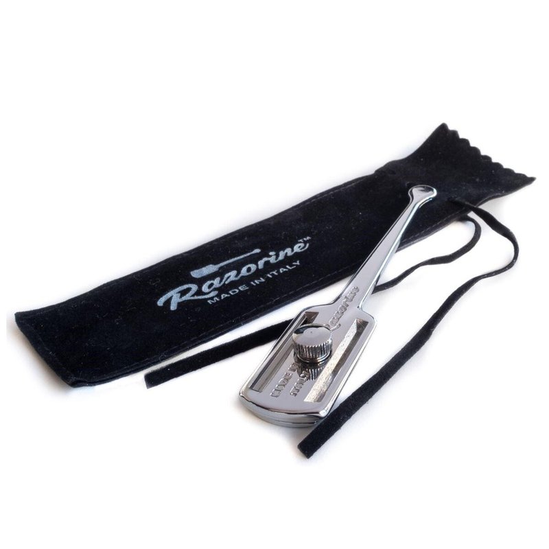 Razorine - 银色双面安全手动刮胡剃刀 / 直式直立式双刃刮胡刀 - 男性清洁护肤品 - 铜/黄铜 