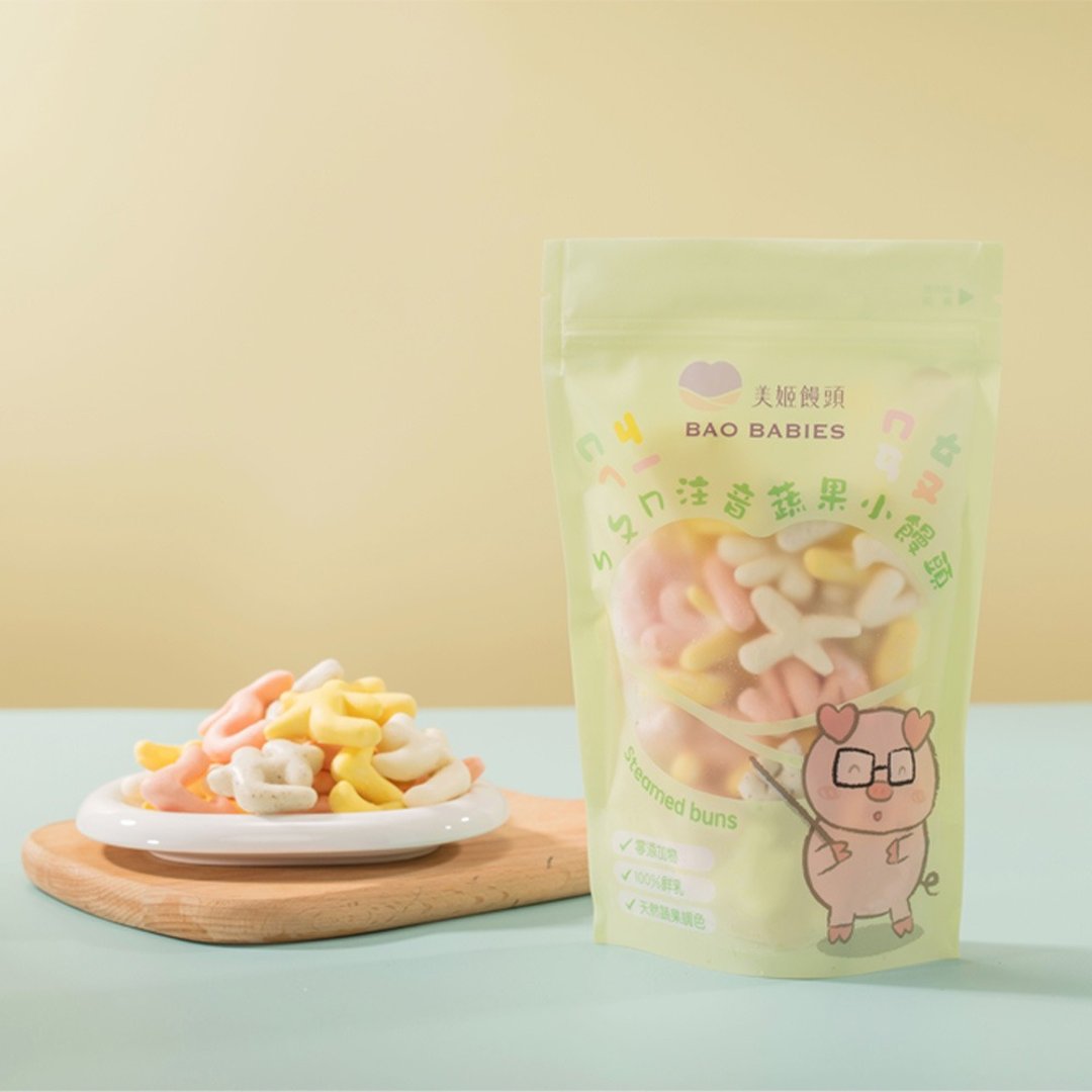 美姬馒头 ㄅㄆㄇ注音蔬果小馒头 一包180g - 其他 - 其他材质 黄色