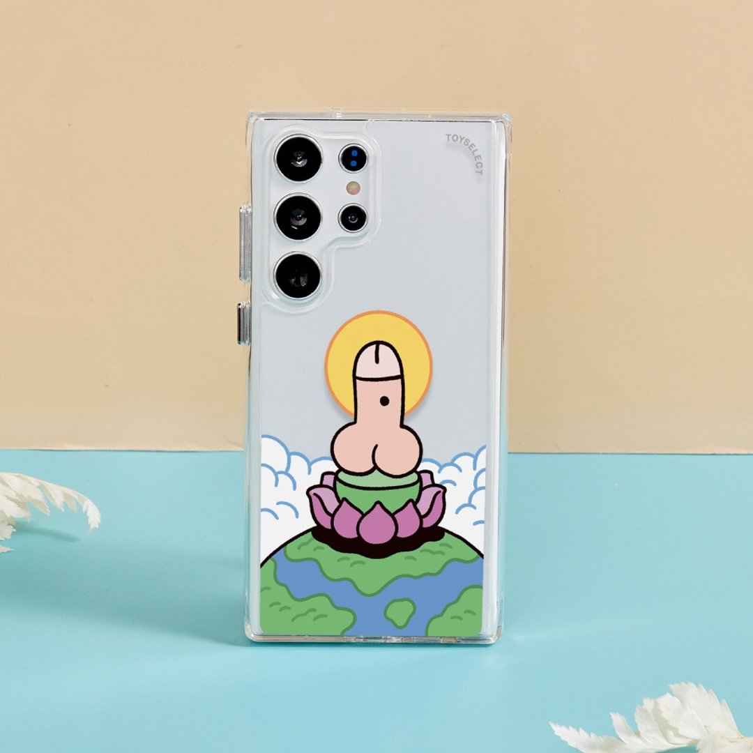 屌面人Lanparman莲花佛像ㄐㄐ防摔透明SAMSUNG手机壳 - 手机壳/手机套 - 塑料 多色