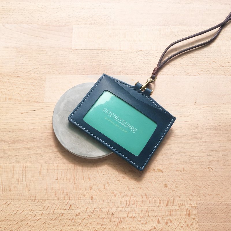 十度分区皮革识别证套-横式-手作经典 - 证件套/卡套 - 真皮 咖啡色