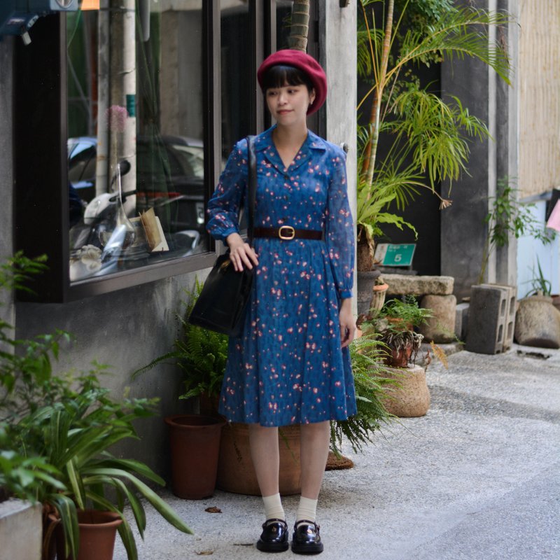 星夜 |  古着长袖洋服 - 洋装/连衣裙 - 其他材质 