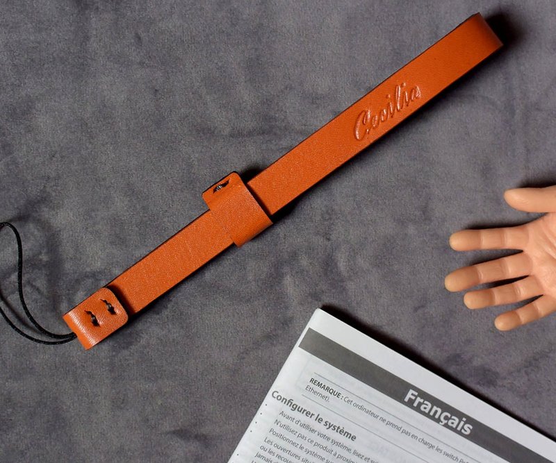 修长版腕带 - 挂绳/吊绳 - 真皮 