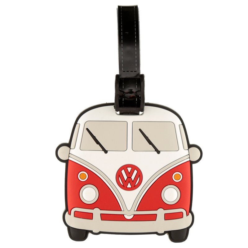 【完美礼物】复古经典VW T1行李吊牌 红白双色版 - 行李吊牌 - 塑料 红色