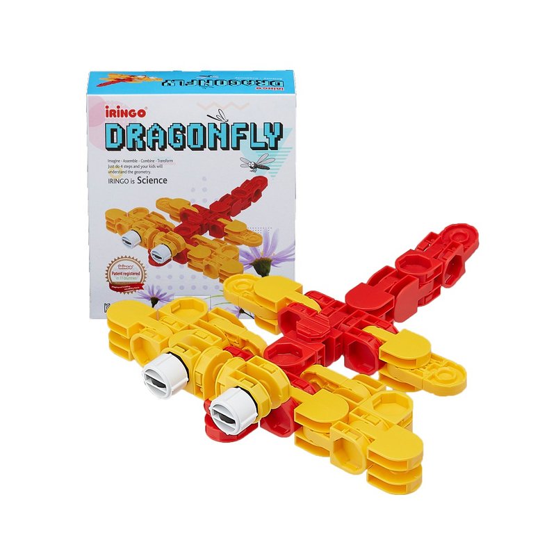 韩国iRingo 百变创意3D积木-可爱动物系列(蜻蜓) - 玩具/玩偶 - 塑料 多色