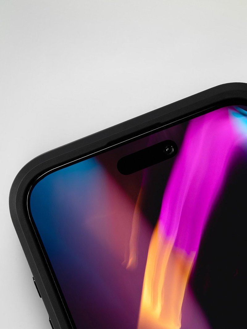 imos iPhone15 系列 (2.5D高透)超细黑边康宁玻璃贴(AGbc) - 手机配件 - 玻璃 透明