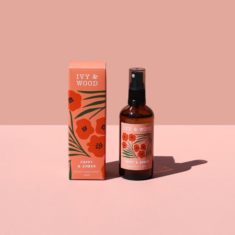 夏舞罂粟花香氛喷雾 Poppy and Amber Room Spray - 香薰/精油/线香 - 其他材质 