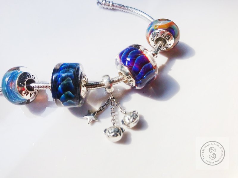 Ma Lei Bear 玛雷星座熊 SBB-180164 -双子座 - 手链/手环 - 其他金属 银色