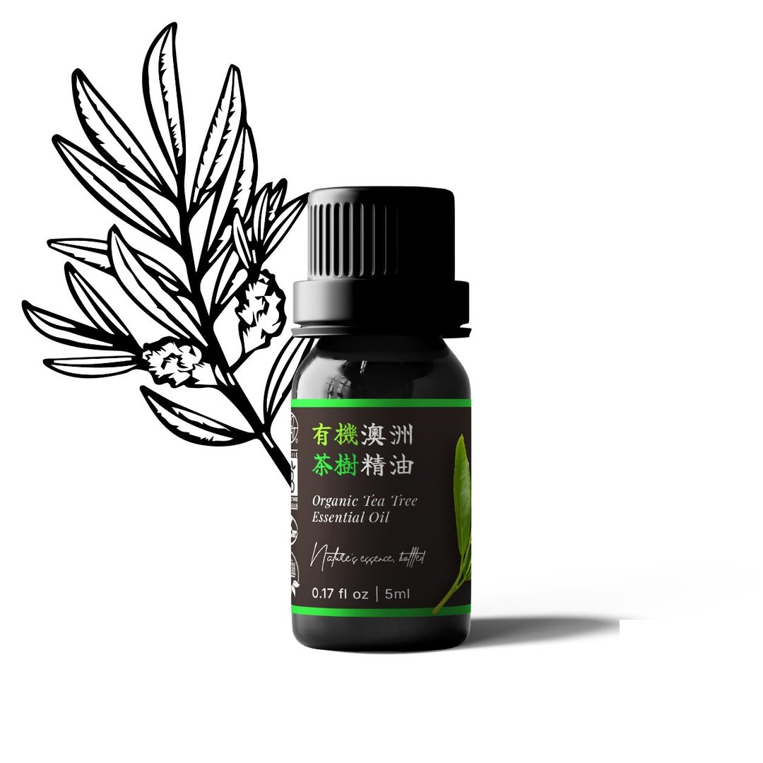 【卡佛香】有机澳洲茶树精油 - 香薰/精油/线香 - 玻璃 黑色