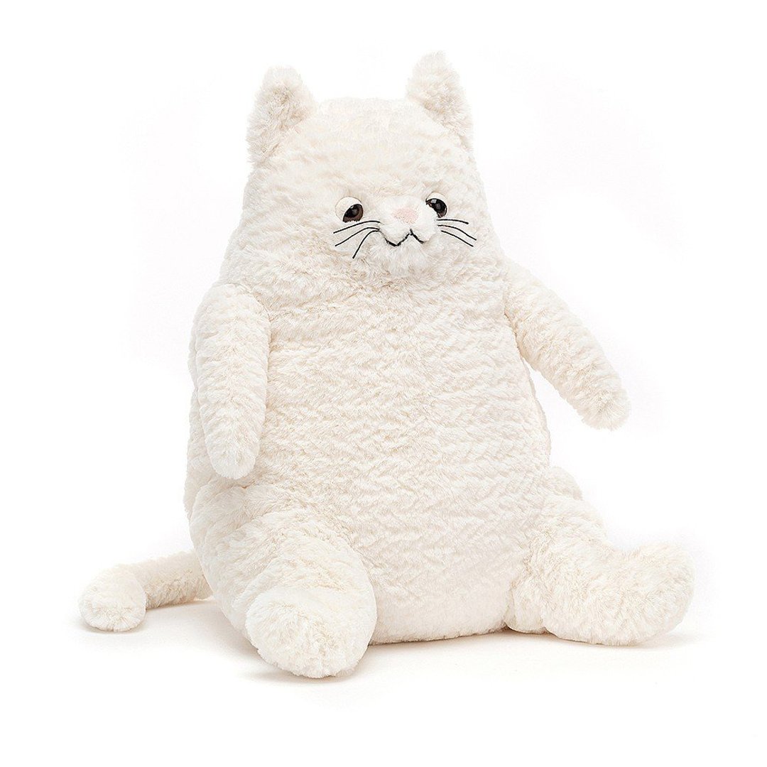 Amore Cat Cream 胖胖猫 (白) 约26cm - 玩偶/公仔 - 聚酯纤维 白色