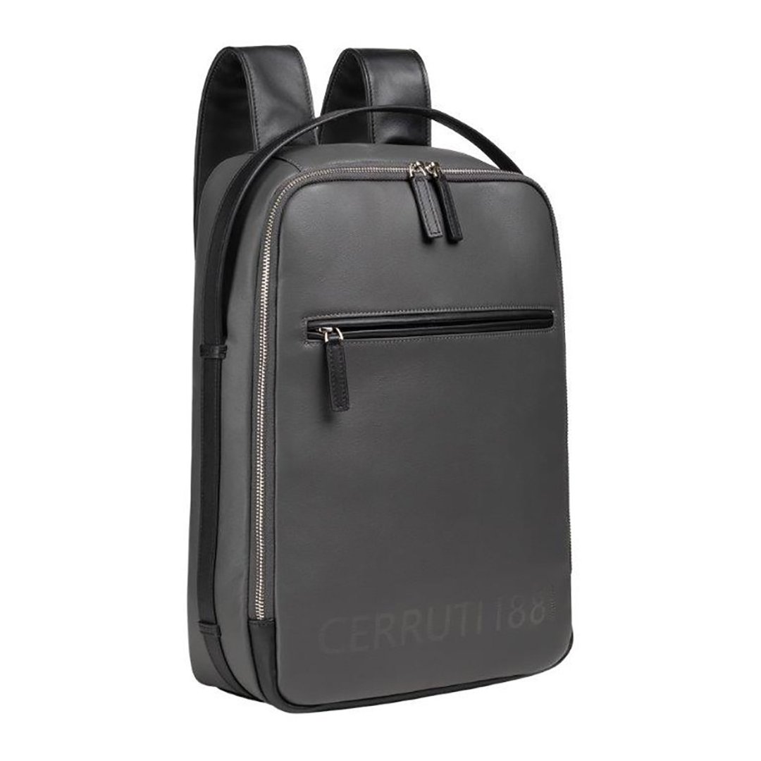 CERRUTI 1881 限量2折 意大利顶级小牛皮后背包 全新专柜展示品 - 后背包/双肩包 - 真皮 灰色