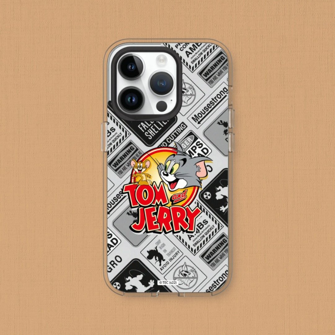 Clear透明手机壳∣汤姆猫与杰利鼠/贴纸系列-复古LOGO for iPhone - 手机配件 - 塑料 透明