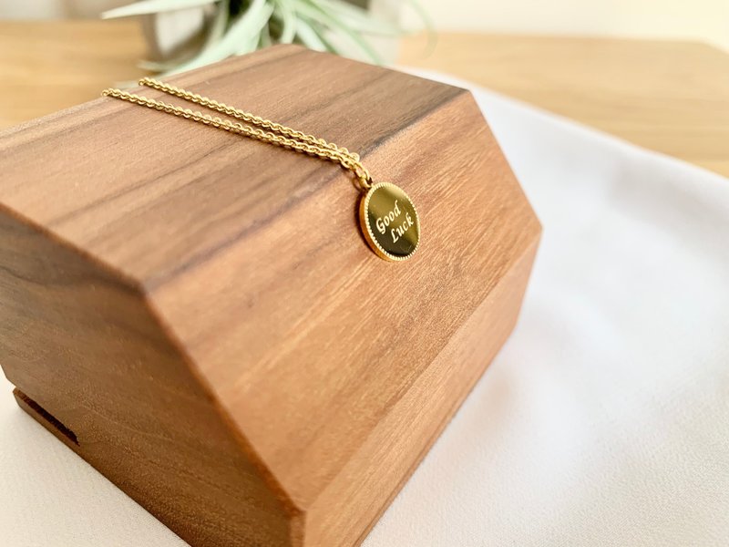 【洗澡OK!】18K项链-幸运 可水洗 锁骨链 交换礼物 特别 订 - 项链 - 其他金属 金色