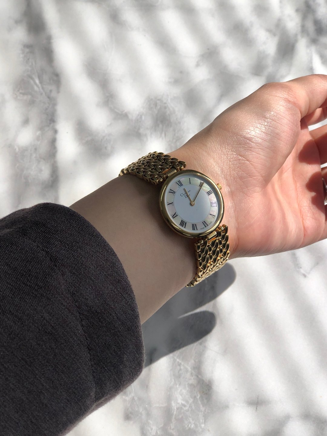 【日本直送，名牌二手包装】Christian Dior Bagheera 腕表金Vintage 复古 fcgx7z - 女表 - 其他金属 金色