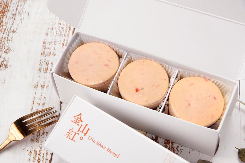 【金山红】芝芝桃桃奶酪蛋糕(3入) - 蛋糕/甜点 - 其他材质 白色