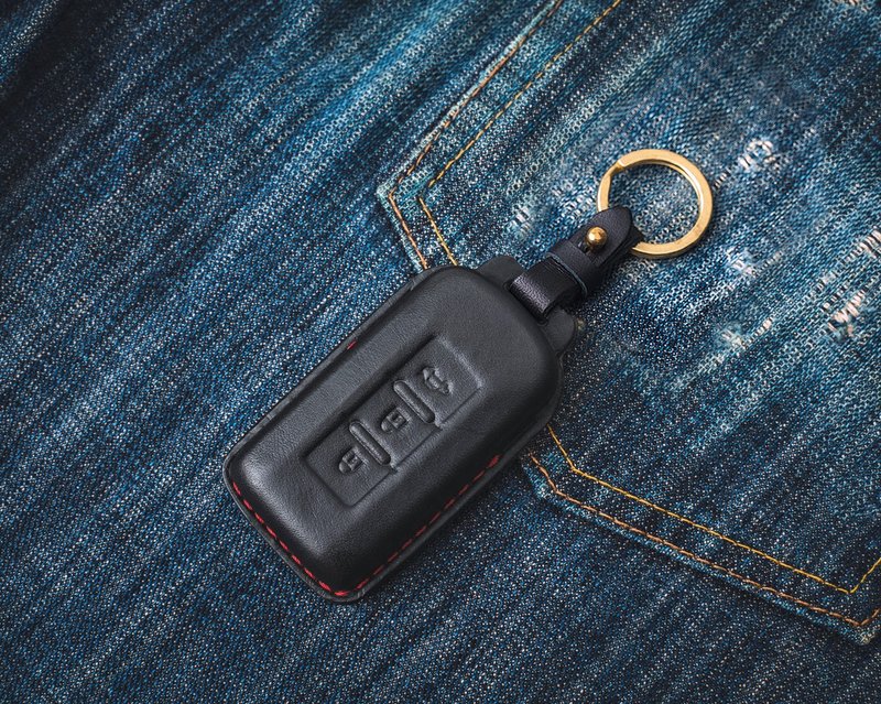 三菱 MITSUBISHI OUTLANDER COLT Eclipse 汽车钥匙包 钥匙皮套 - 钥匙链/钥匙包 - 真皮 黑色