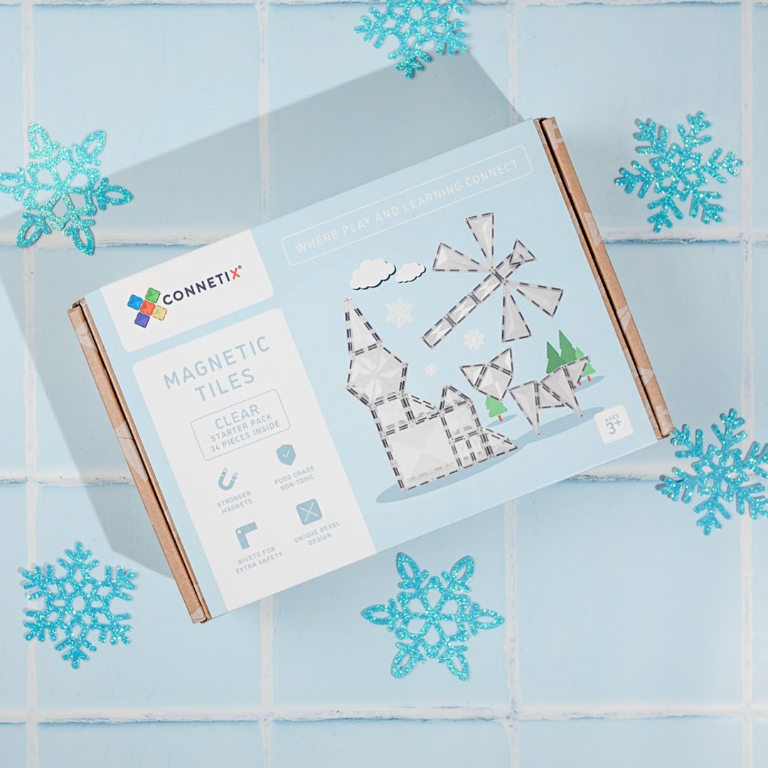 澳洲 Connetix 透明磁力积木 - 几何图形组 (34pc)  儿童玩具 - 玩具/玩偶 - 塑料 