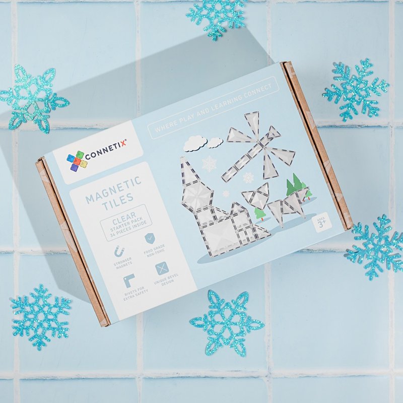 澳洲 Connetix 透明磁力积木 - 几何图形组 (34pc)  儿童玩具 - 玩具/玩偶 - 塑料 