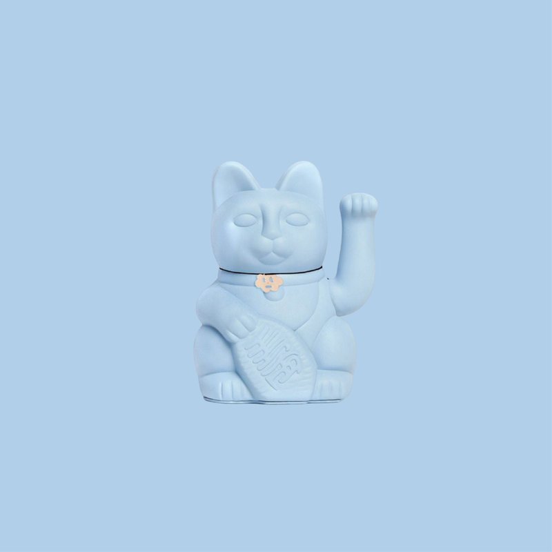 【Diminuto Cielo 招财猫】 Tiny Sky 幸运招财猫 - 浅蓝色 15CM - 玩偶/公仔 - 其他材质 蓝色