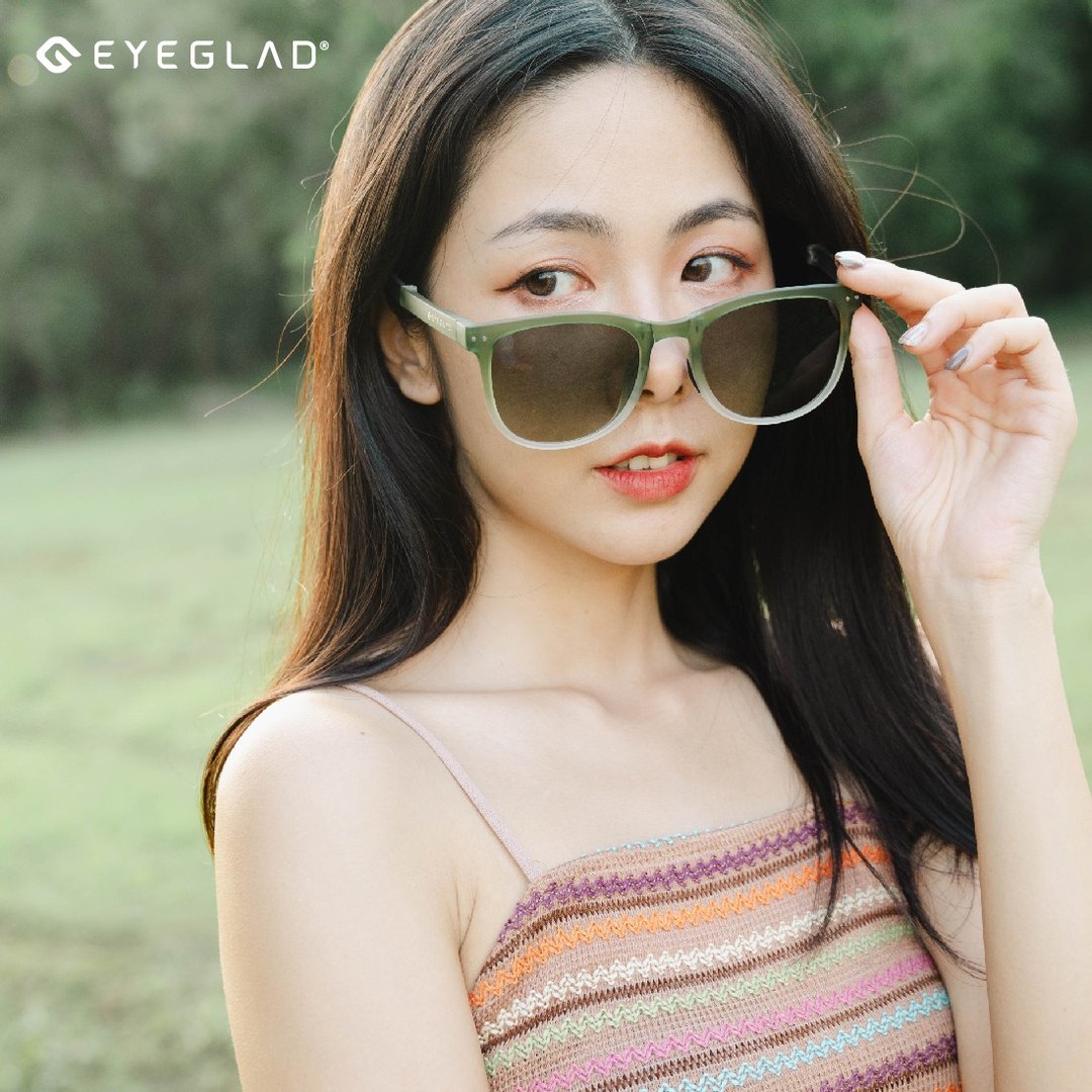 SUNFOLD | UV400 轻量化偏光太阳眼镜 | 折叠墨镜 (松石绿X绿片) - 墨镜 - 塑料 