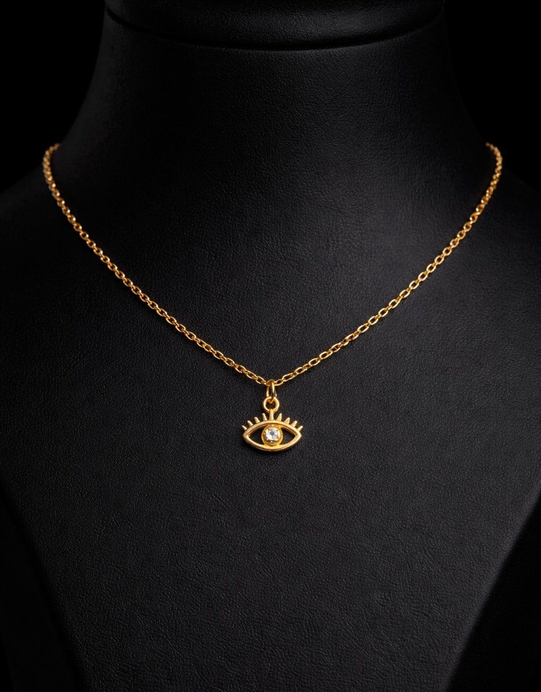 精致邪恶之眼项链，18K 金镀层守护饰品，献给她的礼物 - 项链 - 其他金属 金色