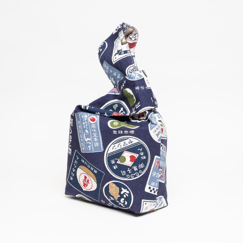 *现货优惠*日式手腕包 结袋 - 手提包/手提袋 - 棉．麻 蓝色