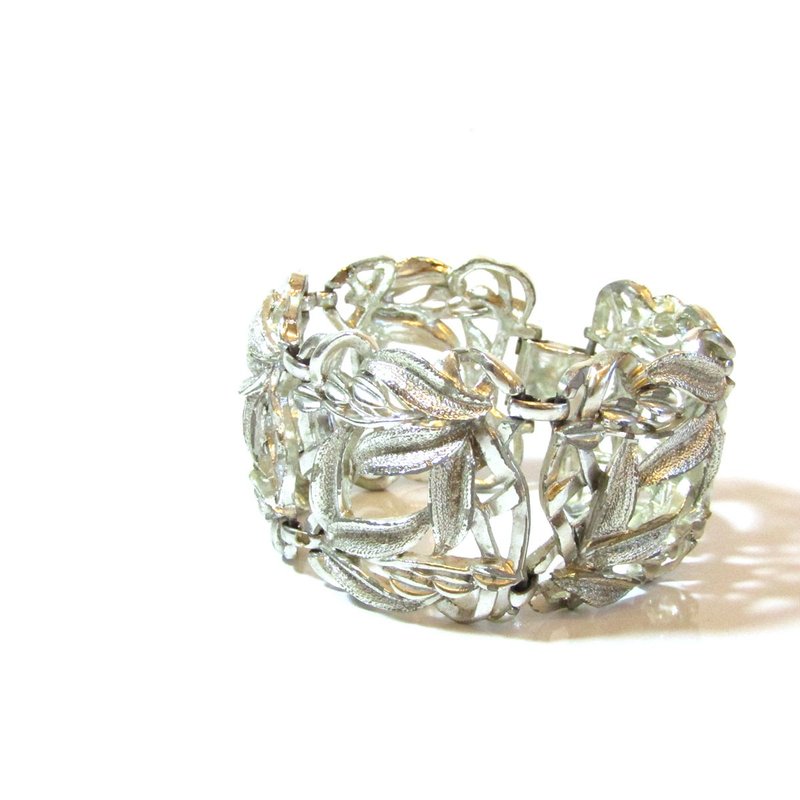 1960年代 复古银色 叶子造型 手链 - 手链/手环 - 其他材质 银色