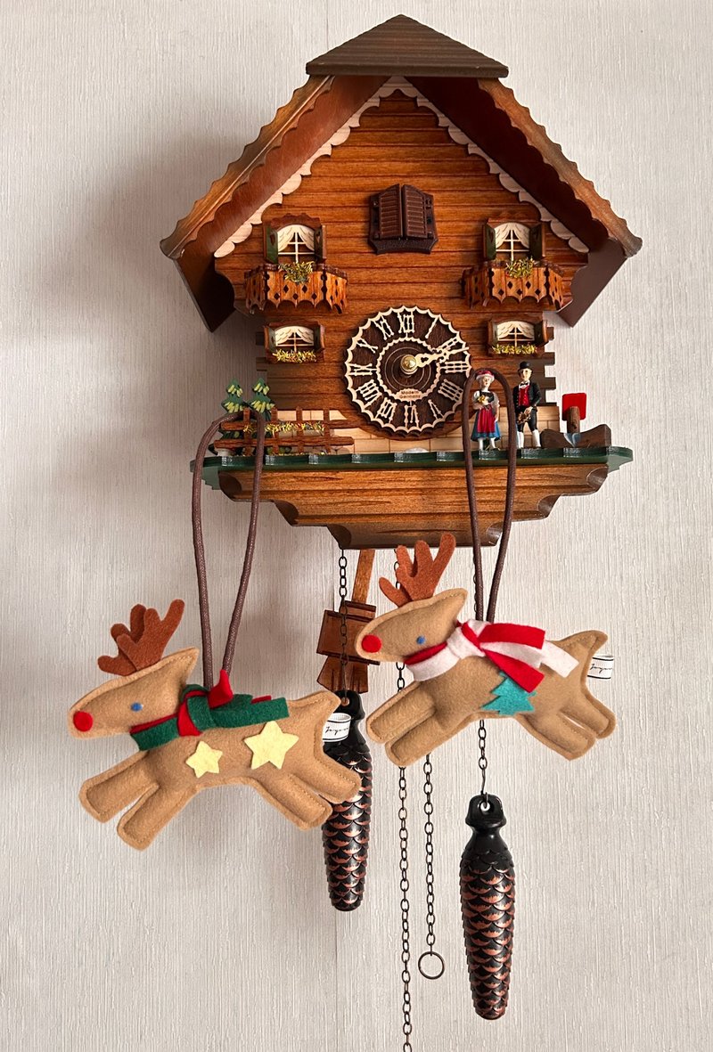 圣诞麋鹿吊饰 - 摆饰 - 其他材质 卡其色