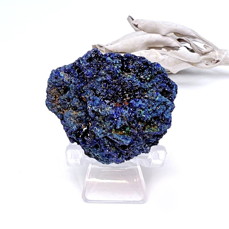 连系。矿标 原矿 摆件 疗愈 l 蓝铜矿孔雀石共生矿 矿标 l - 摆饰 - 半宝石 