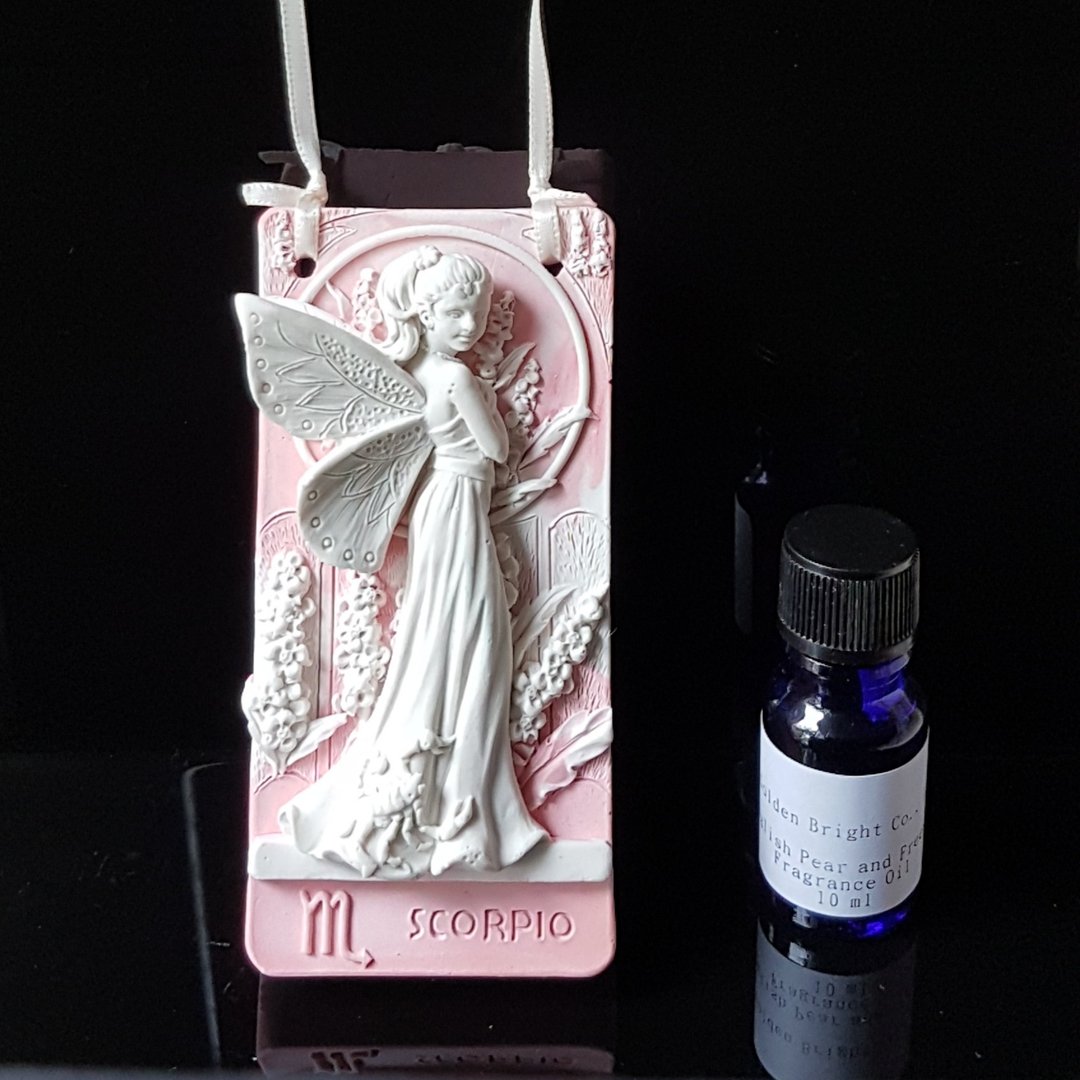 礼品套组  天蝎座扩香石搭配10ML精油/香精 - 香薰/精油/线香 - 其他材质 粉红色