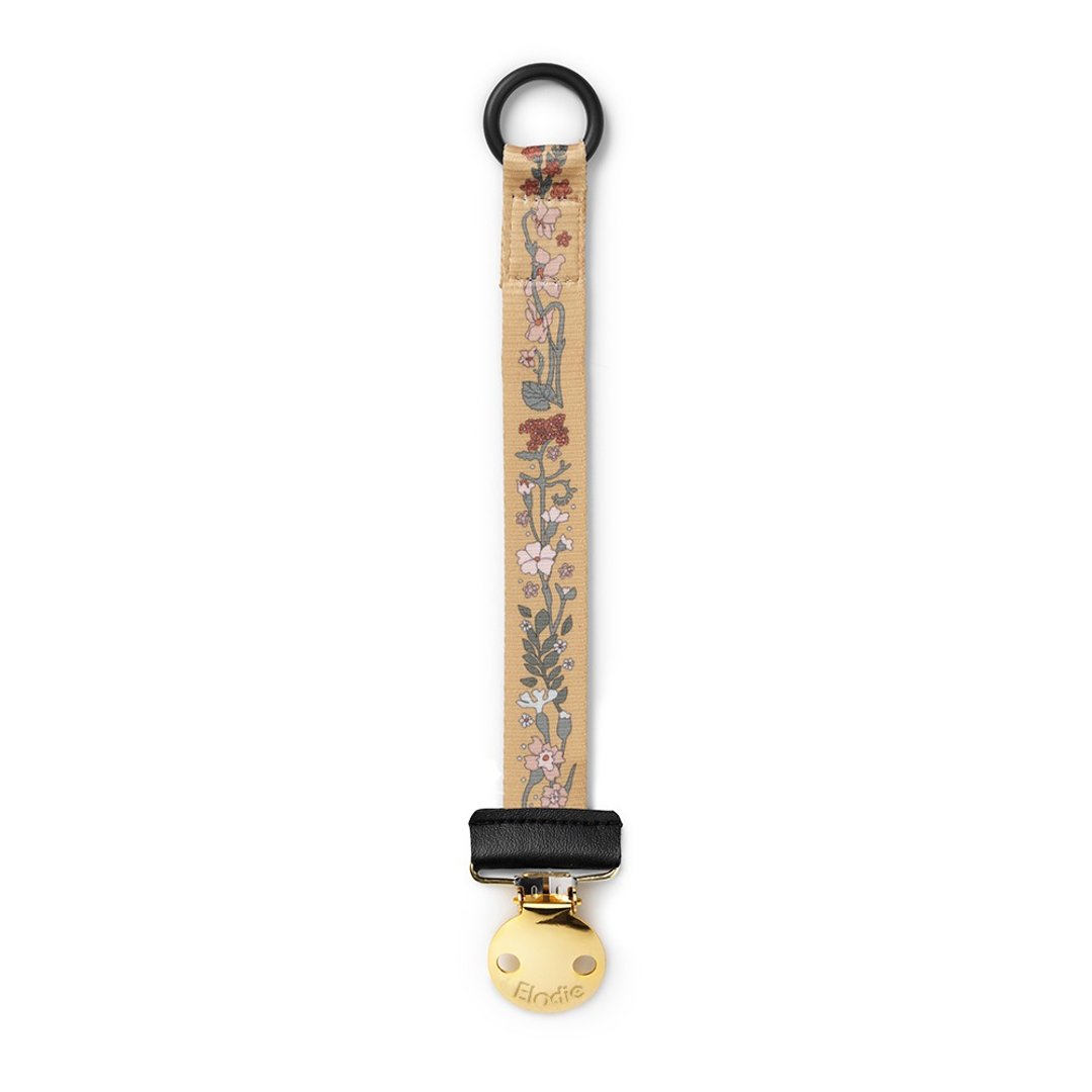 瑞典时尚安抚奶嘴链夹 - 凡尔赛花园 Vintage Flower - 围嘴/口水巾 - 其他材质 金色