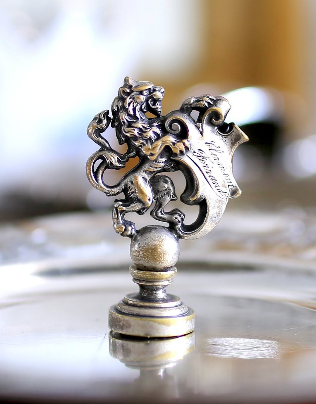 英国【狮】封蜡章 wax seal antique - 其他 - 其他金属 银色