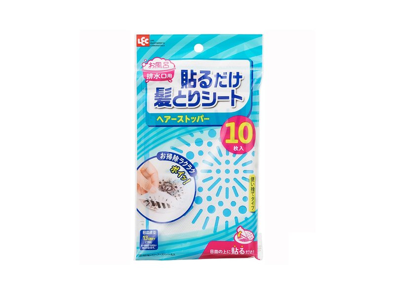 【日本LEC】排水口毛发过滤贴(大圆)10入 - 卫浴用品 - 其他材质 