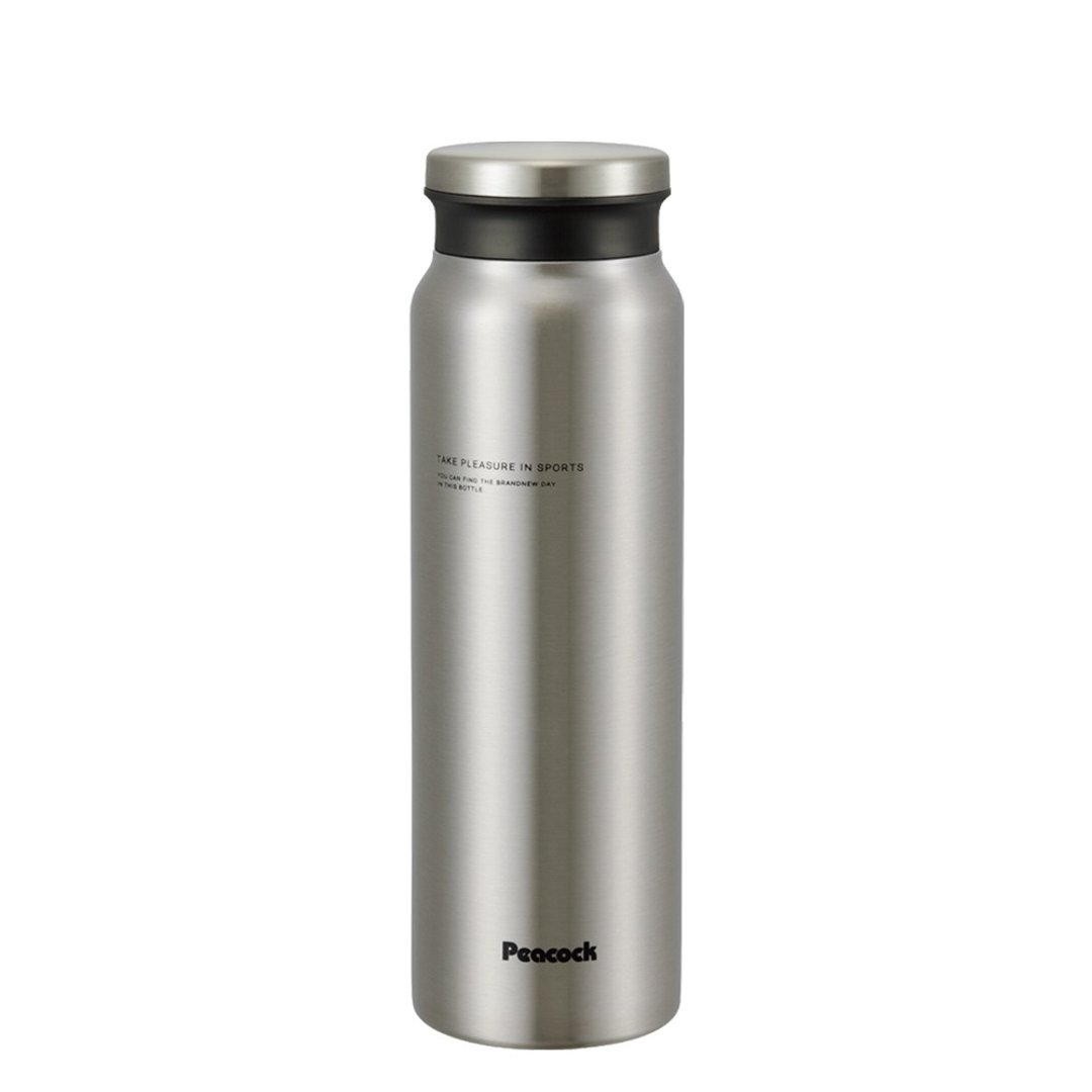 【孔雀Peacock】800ML 不锈钢保冷杯/保温杯 商务休闲-原钢色 - 保温瓶/保温杯 - 不锈钢 银色