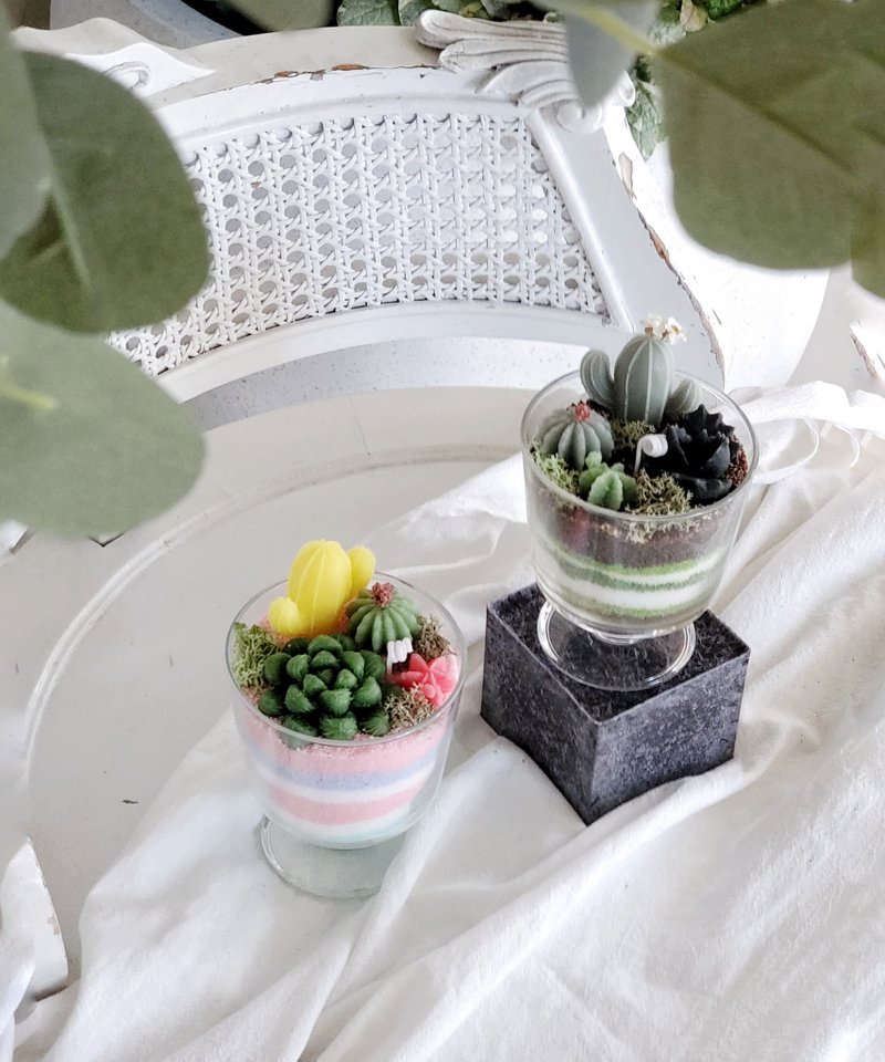 【二叁室】森林系多肉蜡烛蜡烛课程 1760是两人费用 - 蜡烛/香氛 - 蜡 