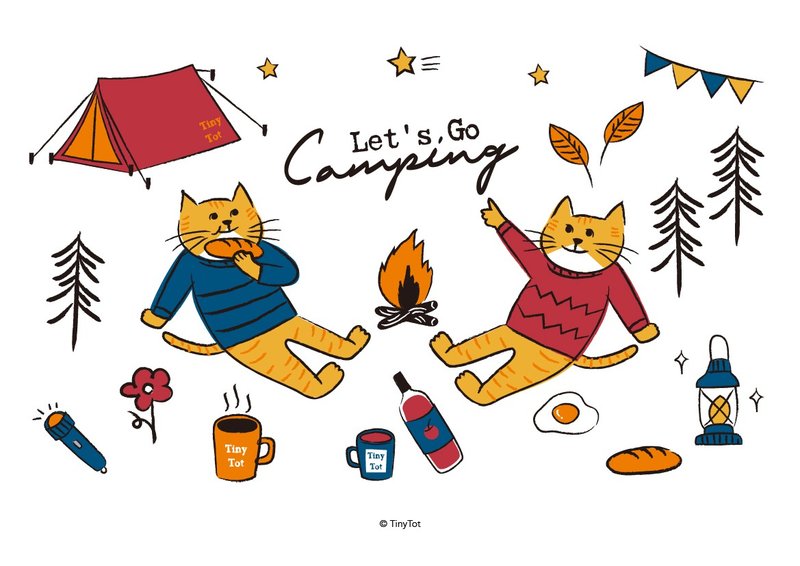Let's go camping | A4海报 - 海报/装饰画/版画 - 纸 