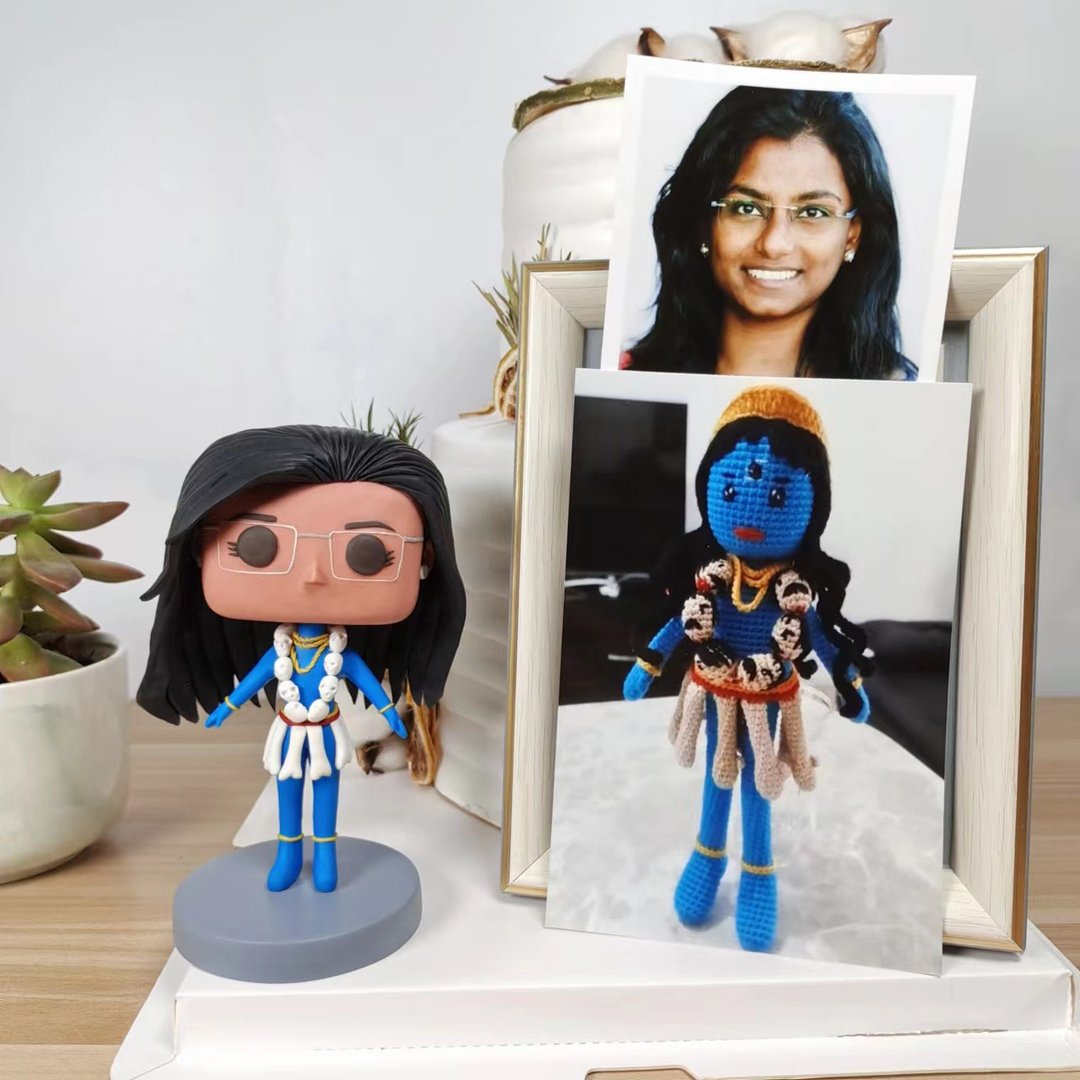 纯手工定制美国Funko Pop 自画肖像公仔娃娃男朋友老公生日礼物 - 玩偶/公仔 - 粘土 多色