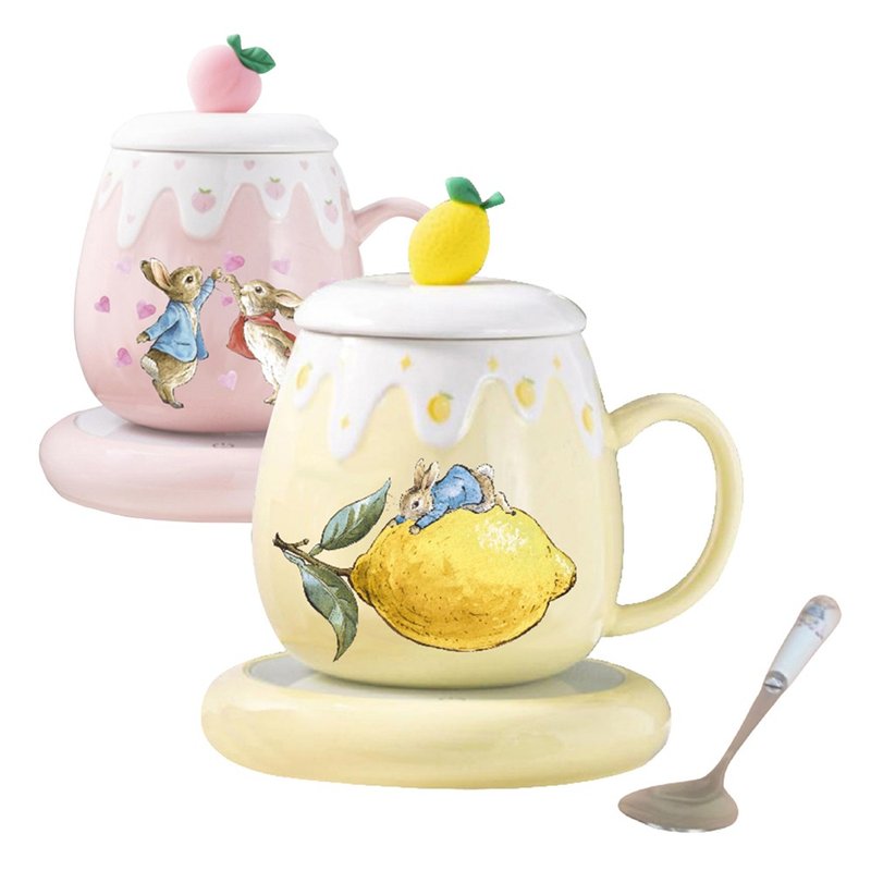 比得兔 恒温马克杯组-2款可选(柠檬黄/蜜桃粉) - 咖啡杯/马克杯 - 陶 