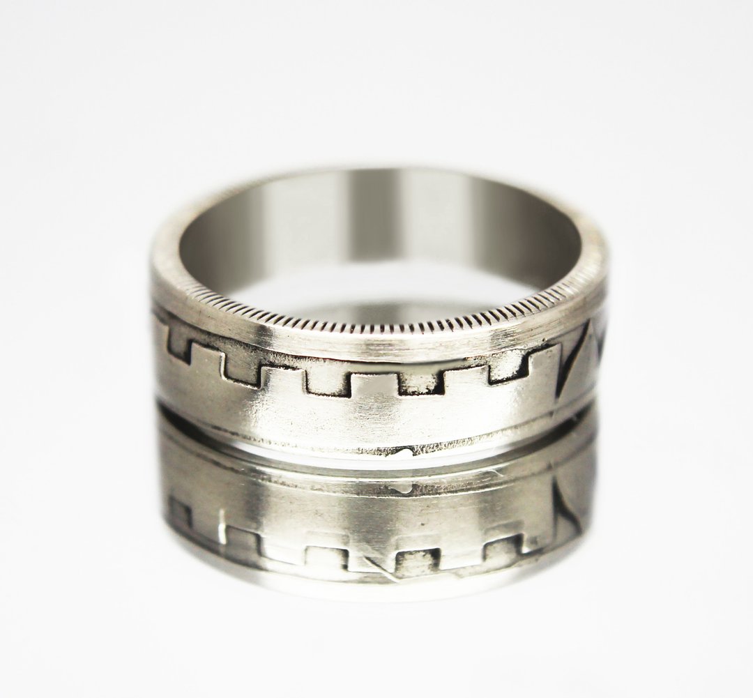 Poland Coin Ring 20 zloty 1974 coin rings for men coin rings for women - 戒指 - 其他金属 