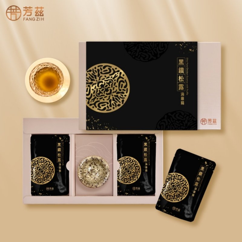 芳兹 日月养生滴黑钻松露滴鸡精 奢华登场 常温礼盒 6入/盒 - 健康/养生 - 浓缩/萃取物 黑色