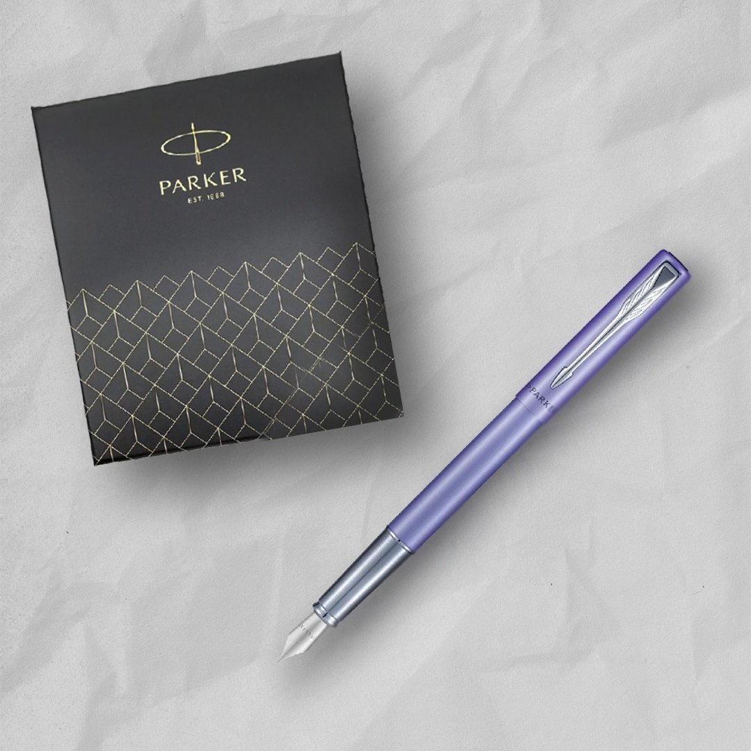 PARKER 派克 威雅XL系列  绚丽紫钢笔 墨水礼盒 免费刻字 - 钢笔 - 其他金属 紫色