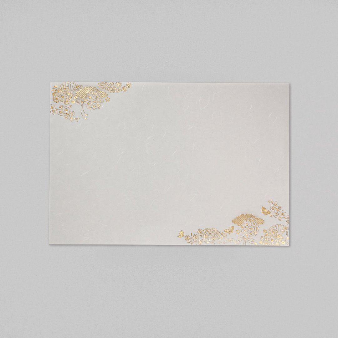 餐具 御膳垫纸 花历 2枚装 - 餐垫/桌巾 - 纸 金色