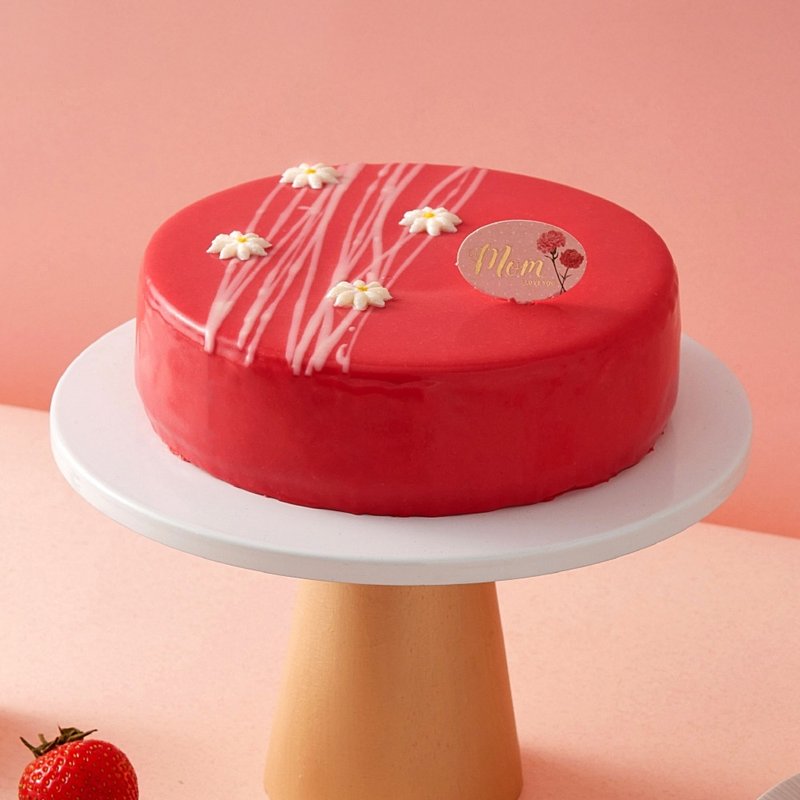 【喜憨儿*母亲节蛋糕】花见莓好 I 蜜苹果草莓蛋糕6寸 - 蛋糕/甜点 - 新鲜食材 