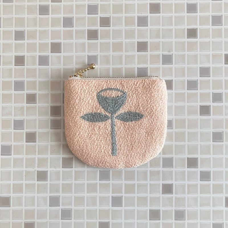 已售罄 - 其他尺寸可选 mina perhonen angel & anemone 迷你收纳包 - 化妆包/杂物包 - 棉．麻 粉红色