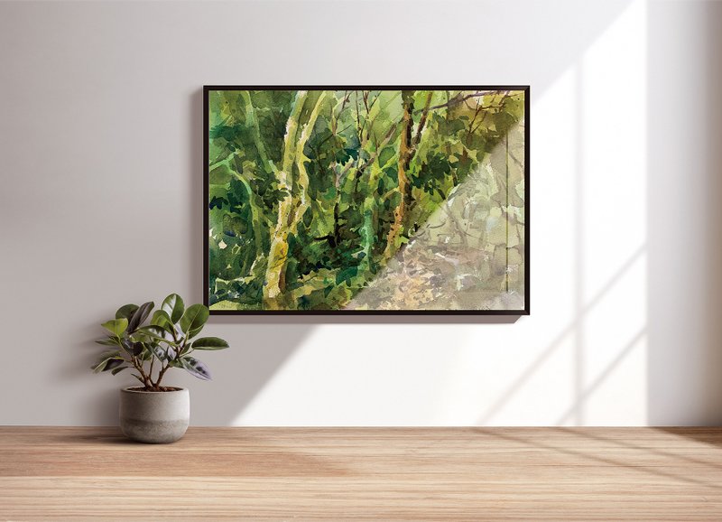 【水彩】绿的节奏1 - 海报/装饰画/版画 - 纸 