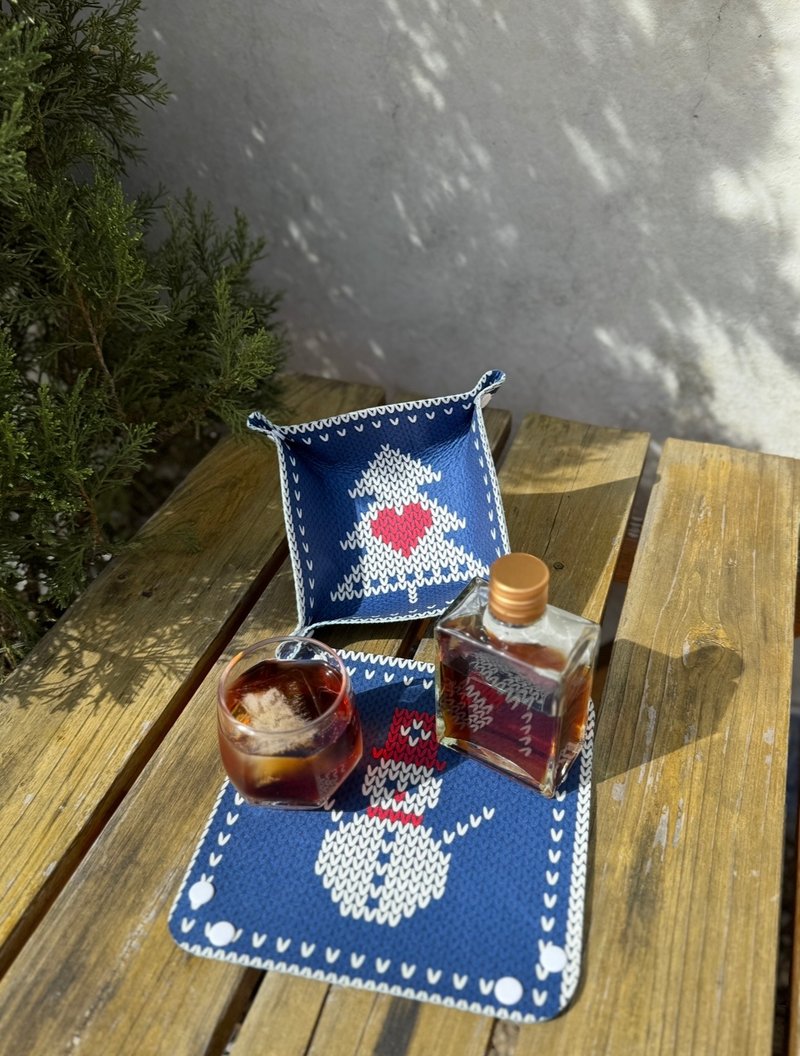 圣诞节 毛毡不织布 桌上收纳 杯垫 台湾文创商品 交换礼物 - 收纳用品 - 其他人造纤维 多色