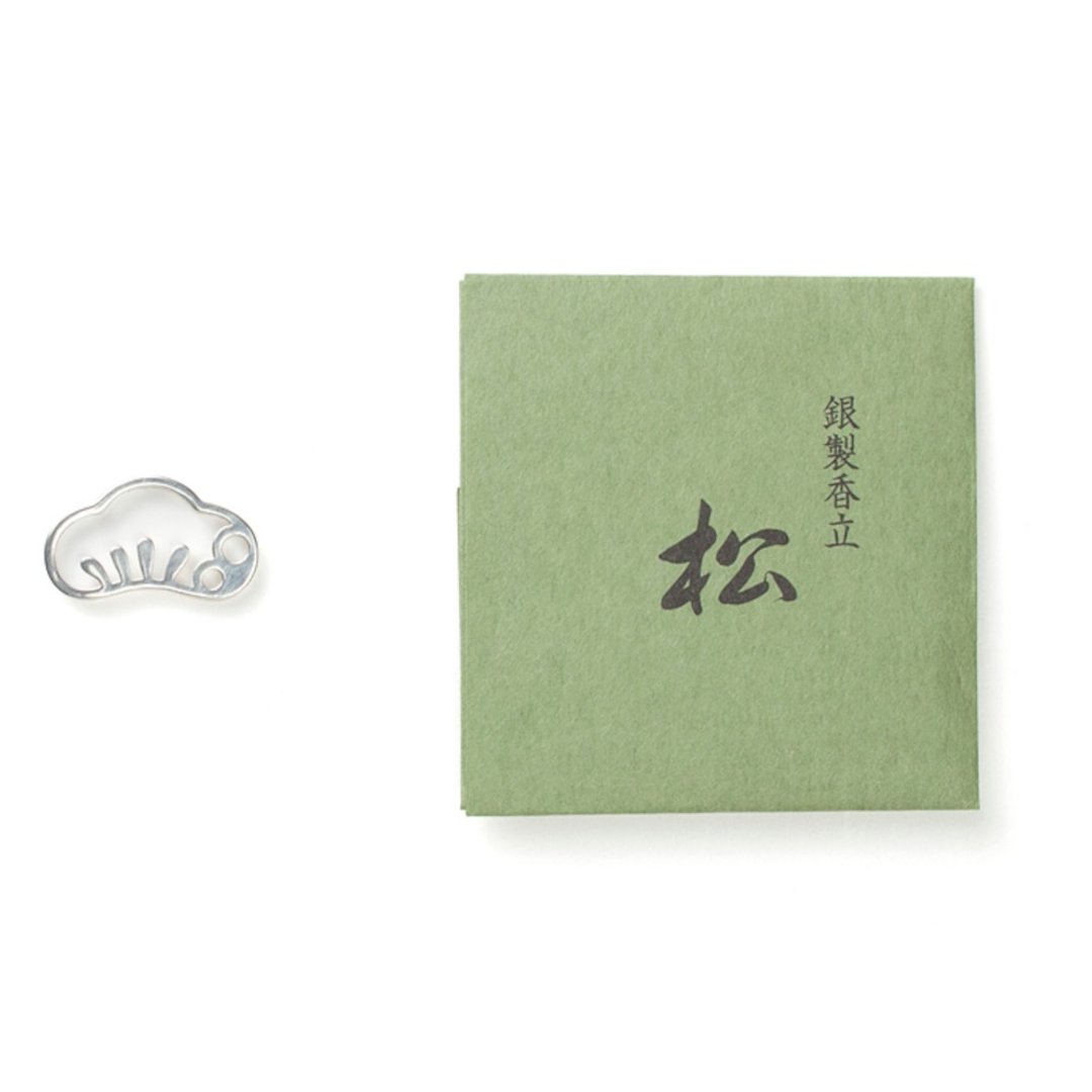 日本【松荣堂】银制香立 -松- - 香薰/精油/线香 - 纯银 
