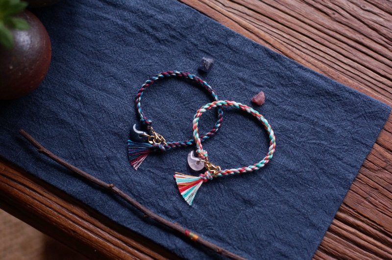 春夏之结伴信物 手之绊【维纳斯与波赛冬】 - 手链/手环 - 水晶 多色