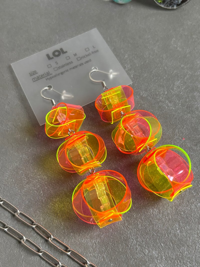 PVC Design F20 耳夹/耳饰 - 耳环/耳夹 - 其他材质 粉红色